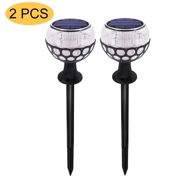 Balise solaire extérieur "Boule de Flamme 96 LED" (2en1) – Image 4
