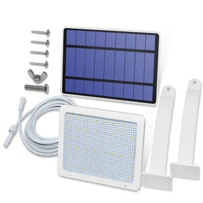 Lampe solaire jardin avec panneau déporté 48 LED – Image 5