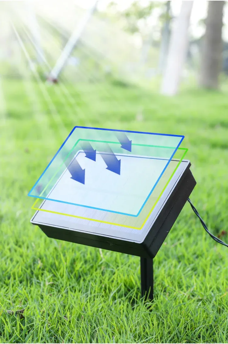 Guirlande solaire "Étoile lunaire pour terrasse" (3,5m) – Image 7