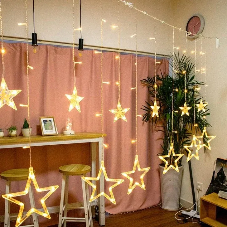 Guirlande solaire "Étoile lunaire pour terrasse" (3,5m) – Image 4