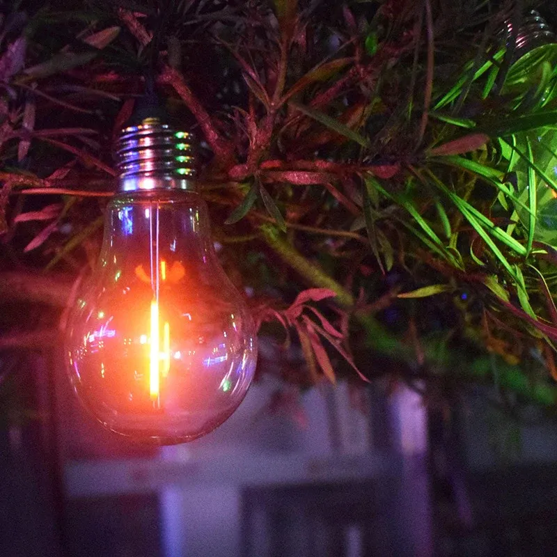 Guirlande solaire de jardin 10 Ampoule LED multicolore – Image 2
