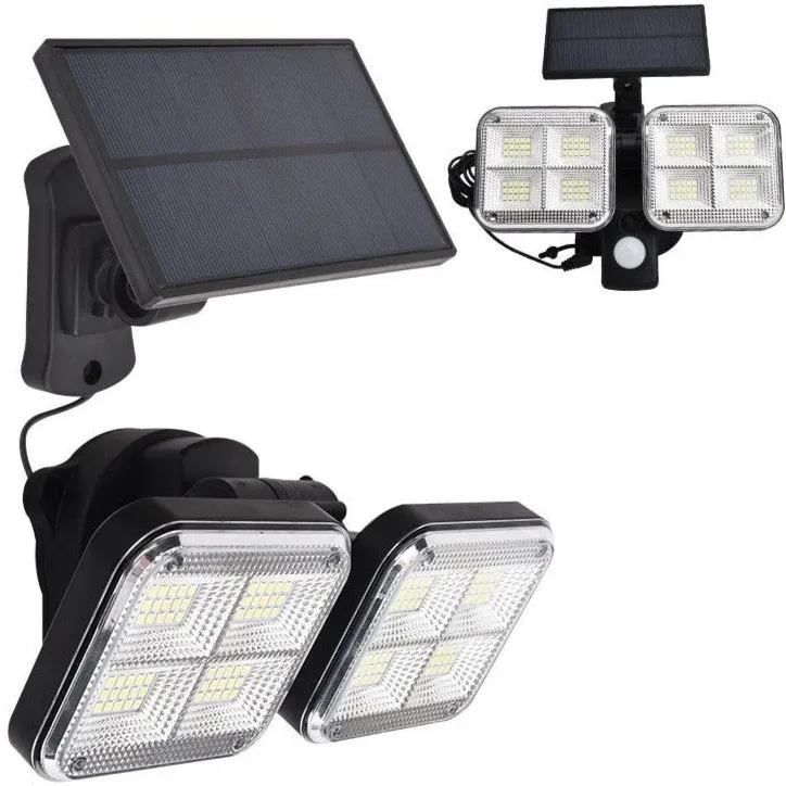 Lampe solaire jardin "Double projecteur puissant" (120LED) – Image 4
