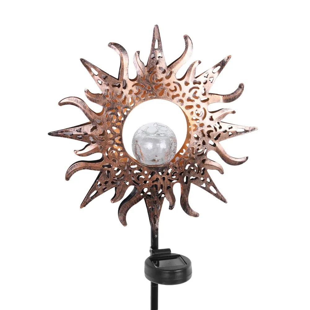Lampe solaire jardin "Soleil de flamme" – Image 2