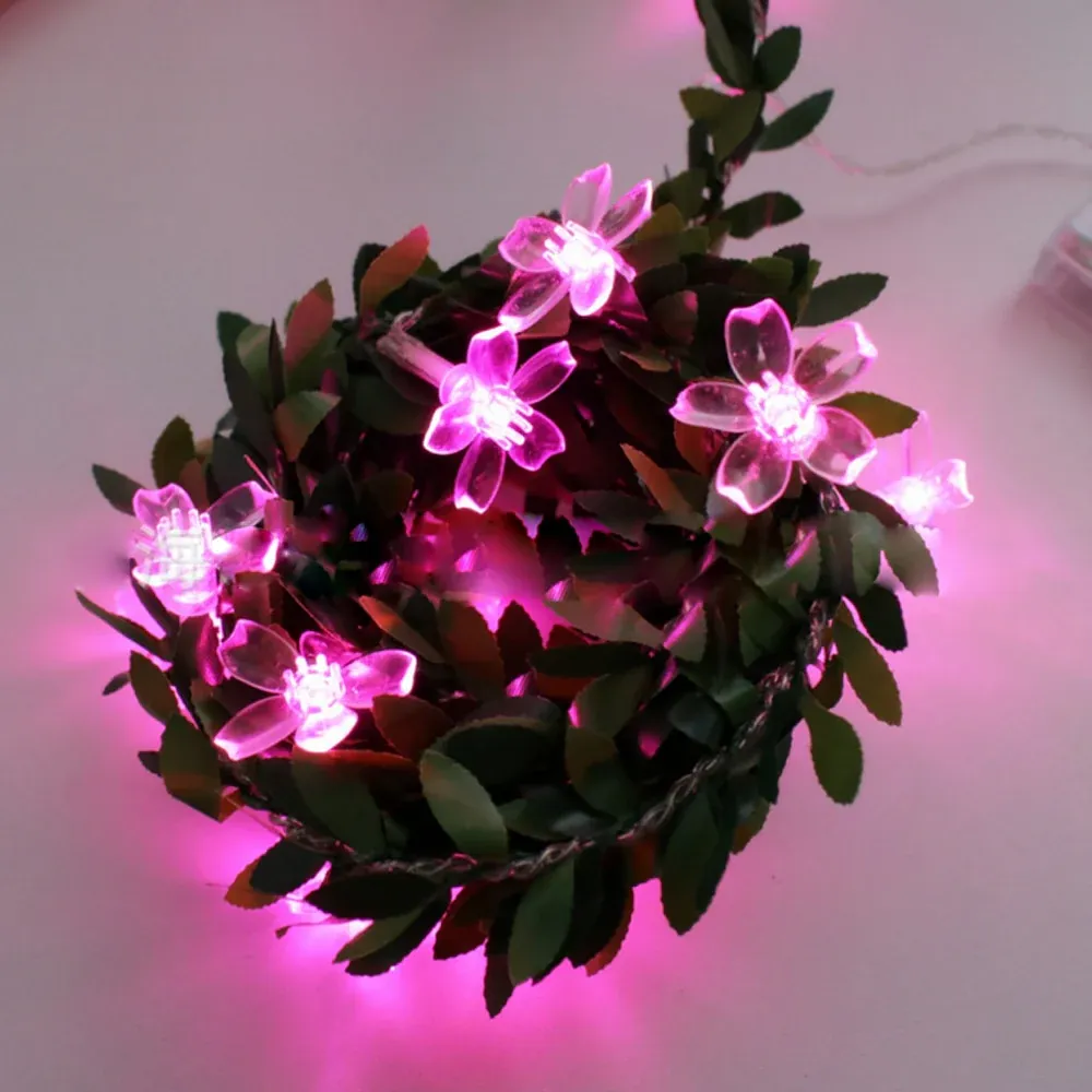 Guirlande solaire Noël "LED en Fleurs de cerisier" – Image 2