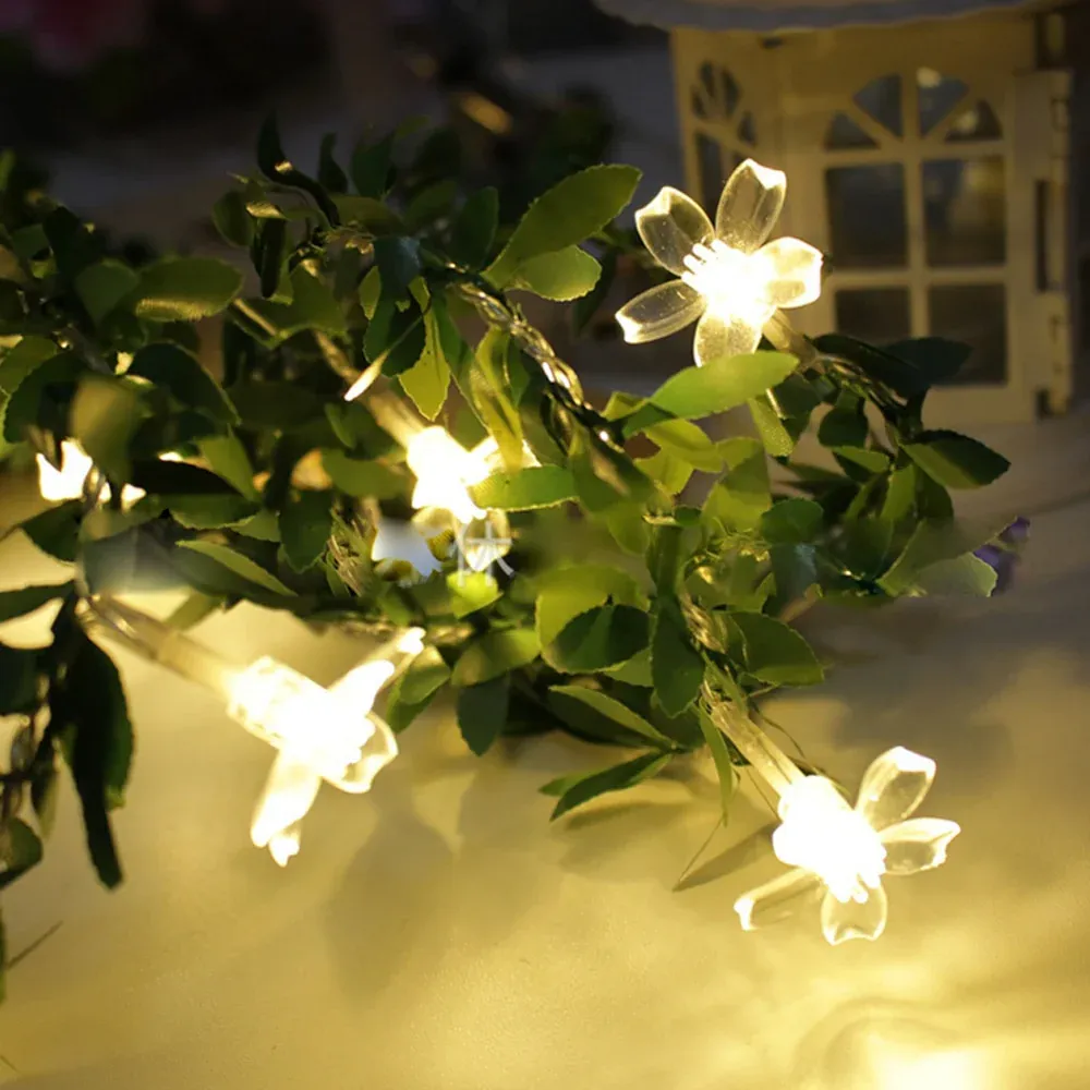 Guirlande solaire Noël "LED en Fleurs de cerisier" – Image 3