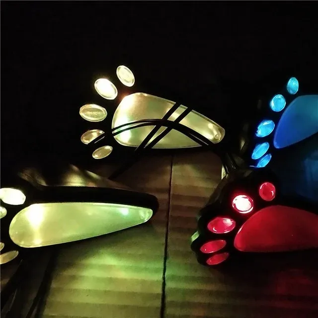 Décoration solaire "Empreintes d'animaux pattes d'Ours/Yéti" – Image 2