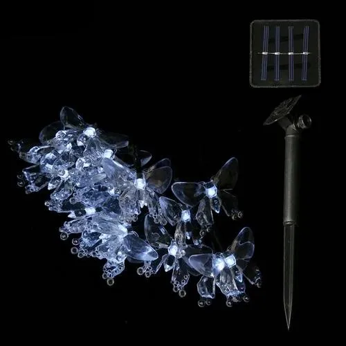 Guirlande Solaire Multicolore "Papillon de Cristal" – Image 4