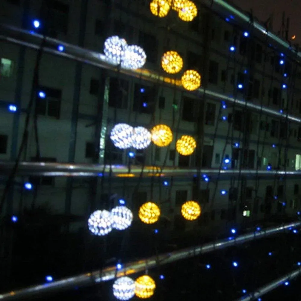 Guirlande solaire Marocaine Lumineuse en Argenté – Image 6