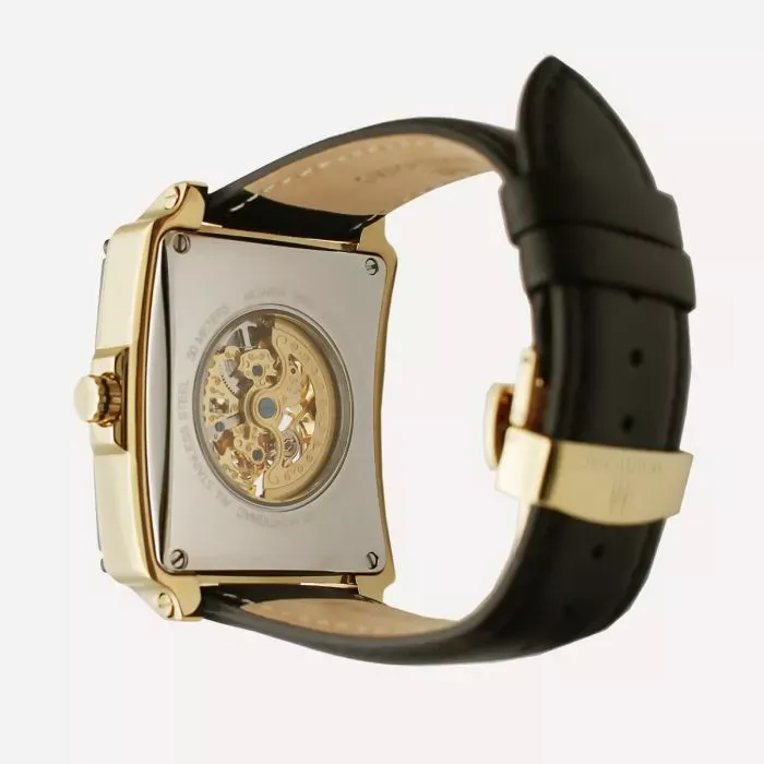 Montignac - Montre Automatique Cuir Noire Gold & Vert – Image 2